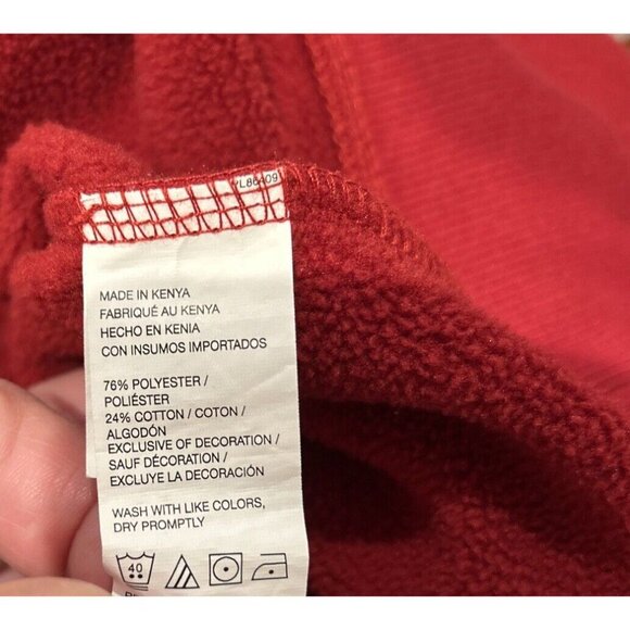 IZOD Advantage Performance Stretch 1/4 Zip Pullover Mens Small Red Sweatshirt - Picture 8 of 9